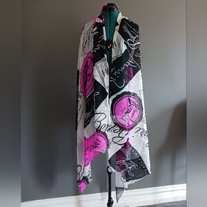Henri Bendel Silk Wrap, Scarf 39" x 86"